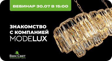 Вебинар 30.07 «Знакомство с компанией Modelux»